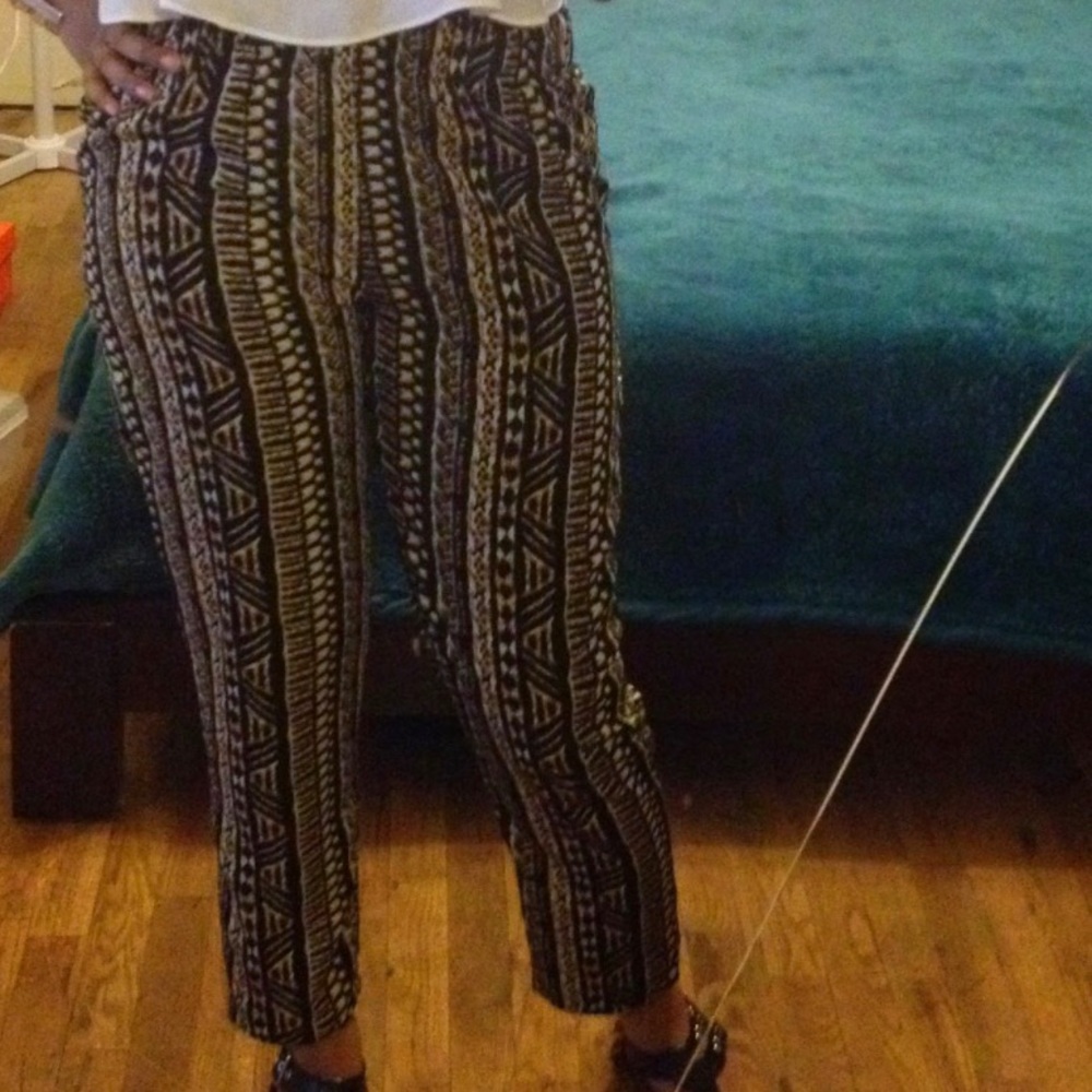 Tribal cropped pants